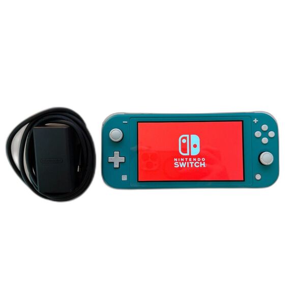 Nintendo Switch Lite Turquoise Handheld Gaming System and Charger - Picture 5 of 6